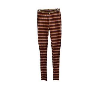Free People Scrunch And‎ Snuggle Striped Lounge Leggings Sz XS